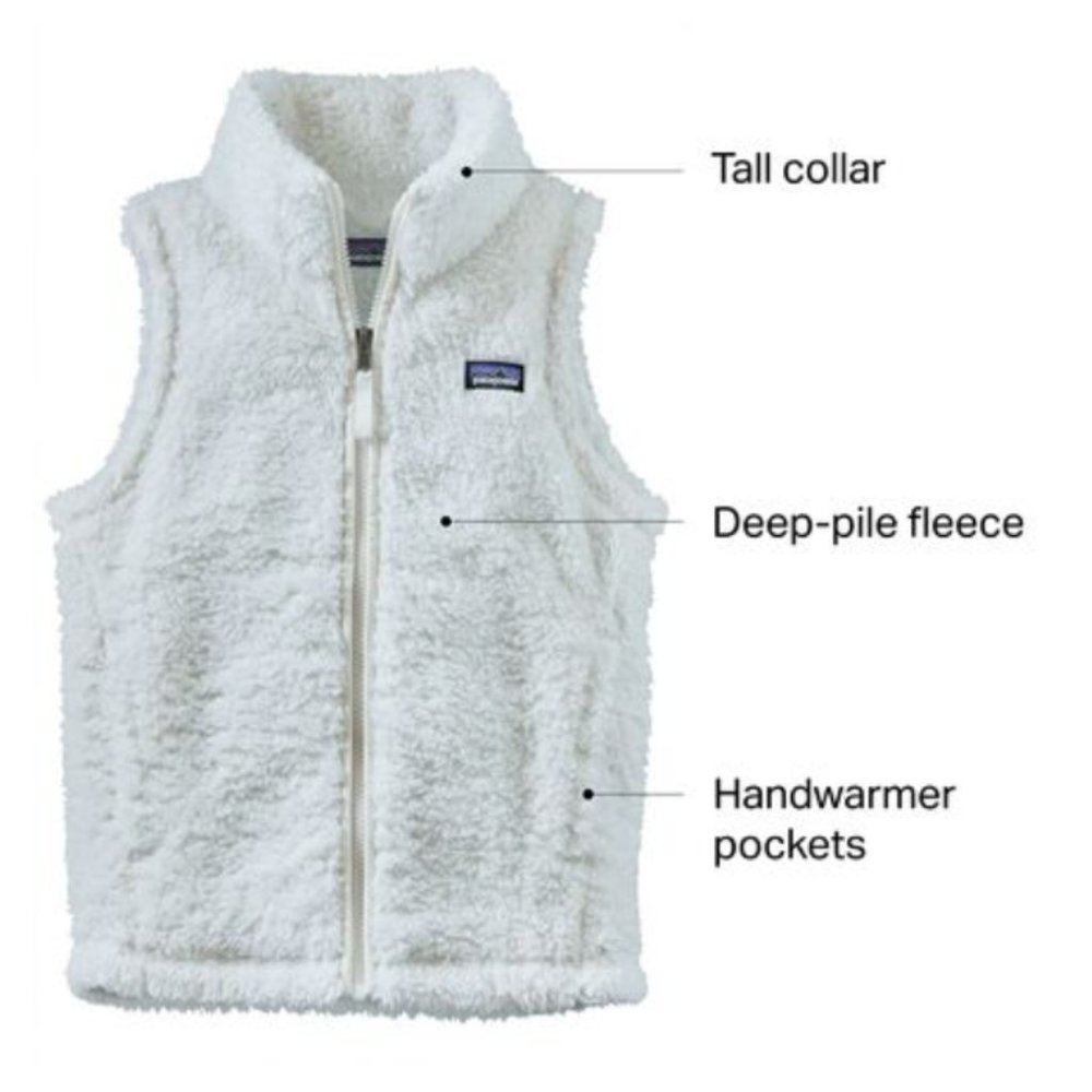 Birch White Sherpa "Los Gatos Fleece Vest"